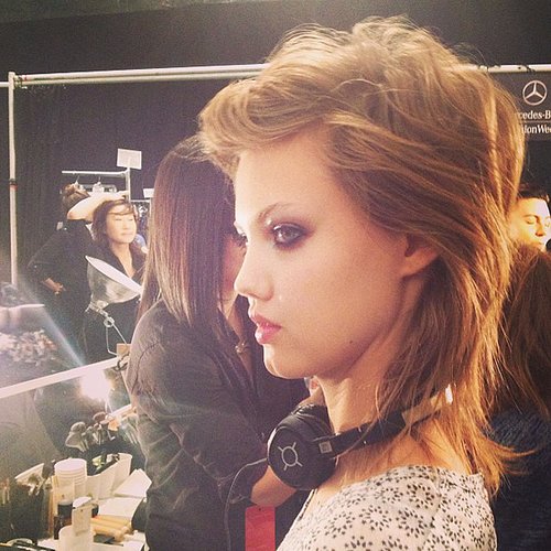 Model Lindsey Wixson looked stunning backstage Jill Stuart, superearly call time and all.
Model Lindsey Wixson looked stunning backstage Jill Stuart, superearly call time and all.