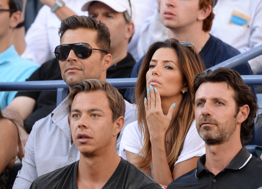 Eva Longoria sat with Ricky Martin.
Eva Longoria sat with Ricky Martin.
