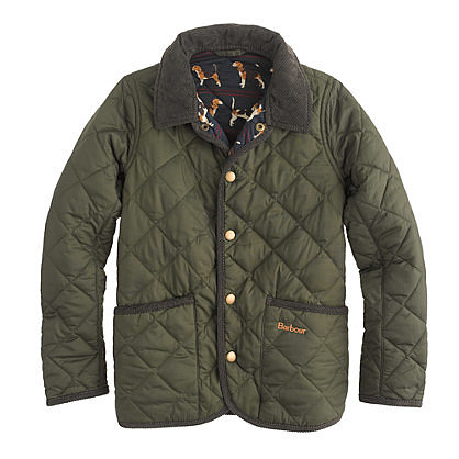 Whether she's spending a day in the English countryside, or just channeling the look, J.Crew's Barbour Alderly Jacket ($139) is a timeless choice — and we can't get enough of the beagle-print lining!
Whether she's spending a day in the English countryside, or just channeling the look, J.Crew's Barbour Alderly Jacket ($139) is a timeless choice — and we can't get enough of the beagle-print lining!
