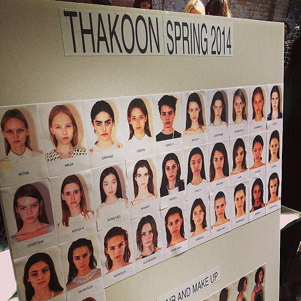 All the pretty faces at Thakoon.
All the pretty faces at Thakoon.