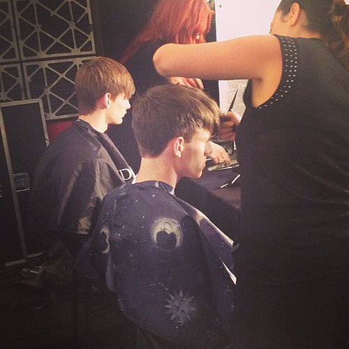 We saw a few male models backstage getting primped at Marc by Marc Jacobs.
We saw a few male models backstage getting primped at Marc by Marc Jacobs.