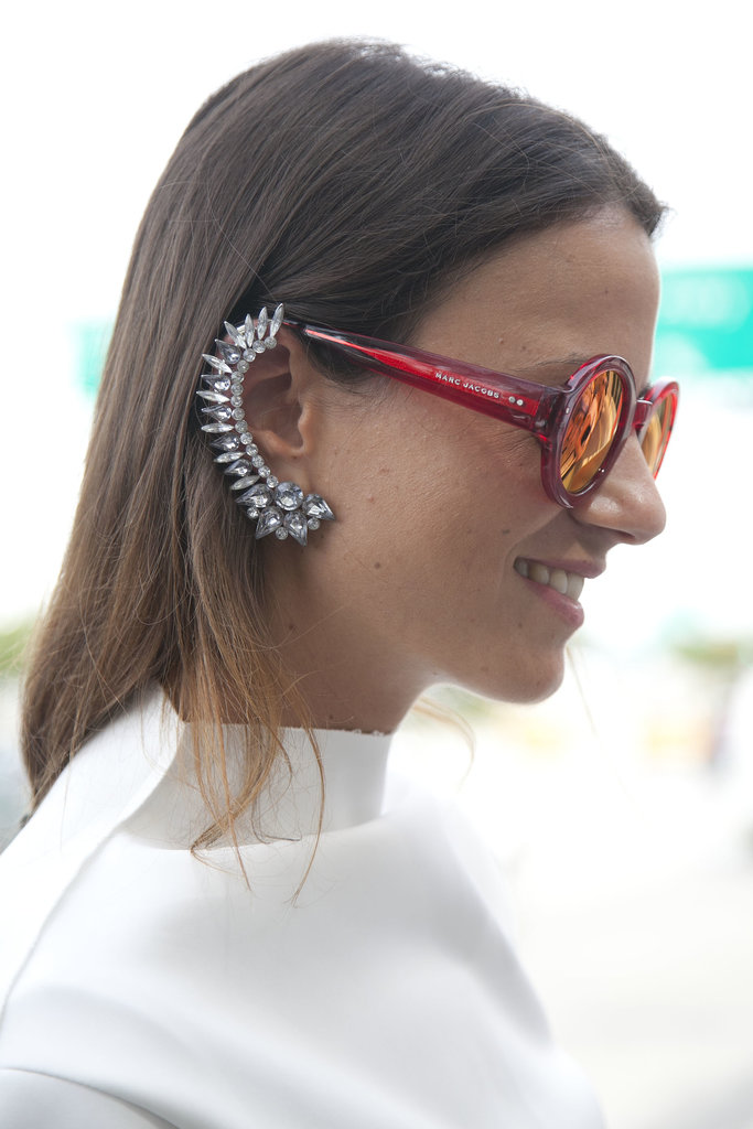 A seriously fierce ear cuff offset surfer-girl shades.
A seriously fierce ear cuff offset surfer-girl shades.