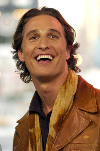 Matthew McConaughey sported a camel leather jacket on TRL in 2003.
Matthew McConaughey sported a camel leather jacket on TRL in 2003.