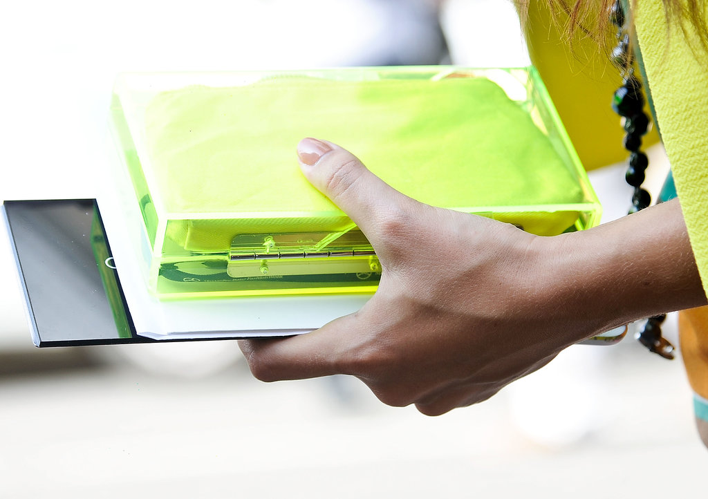 A shot of neon took this clutch up a notch.
A shot of neon took this clutch up a notch.