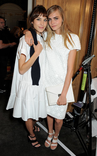 While attending the Mulberry show, Alexa Chung and Cara Delevingne were white hot in their coordinated designs.
While attending the Mulberry show, Alexa Chung and Cara Delevingne were white hot in their coordinated designs.