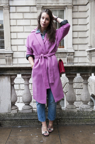 Purple that managed to be cool and classic — and not too girlie.
Purple that managed to be cool and classic — and not too girlie.