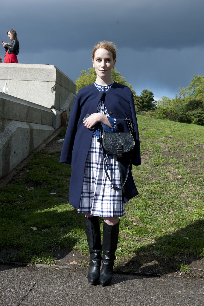 It took tougher boots to ground this ladylike look.
It took tougher boots to ground this ladylike look.