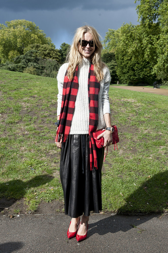 Channeling Fall with a checked scarf and a fuzzy knit.
Channeling Fall with a checked scarf and a fuzzy knit.