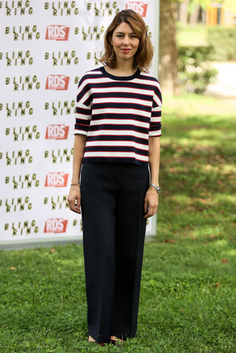 At a Rome Bling Ring press event, Sofia Coppola caught our eye in stripes.
At a Rome Bling Ring press event, Sofia Coppola caught our eye in stripes.