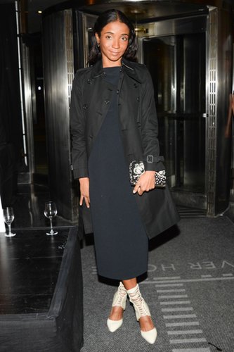 Genevieve Jones honored Kenny Scharf at New York's Lever House in attention-grabbing heels.
Genevieve Jones honored Kenny Scharf at New York's Lever House in attention-grabbing heels.