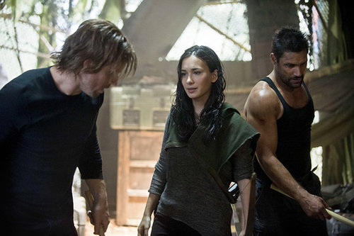 Arrow
Stephen Amell, Celina Jade, and Manu Bennett on "City of Heroes," premiering Oct. 9 on The CW.
Arrow
Stephen Amell, Celina Jade, and Manu Bennett on "City of Heroes," premiering Oct. 9 on The CW.