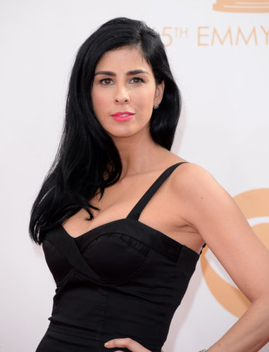 With her inky black tresses and jet-black dress, Sarah Silverman's electric-pink lipstick was a strikingly appropriate choice.
With her inky black tresses and jet-black dress, Sarah Silverman's electric-pink lipstick was a strikingly appropriate choice.
