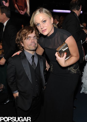 Peter Dinklage and Amy Poehler posed together during the Emmys.
Peter Dinklage and Amy Poehler posed together during the Emmys.