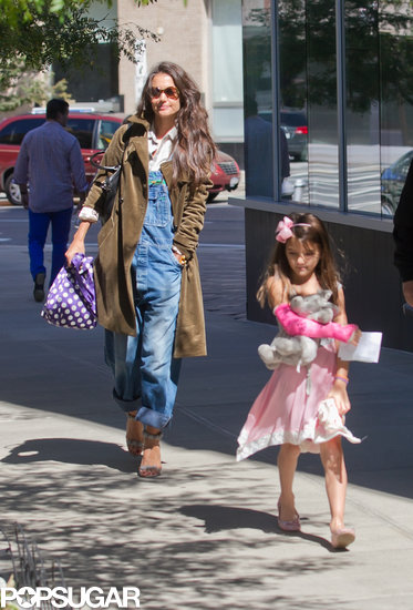 Katie Holmes and Suri Cruise went to get manicures together on Sunday in NYC.
Katie Holmes and Suri Cruise went to get manicures together on Sunday in NYC.