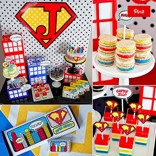 A Colorful Superhero Party A Colorful Superhero Party