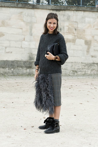 It's all about the texture for this showgoer.
It's all about the texture for this showgoer.
