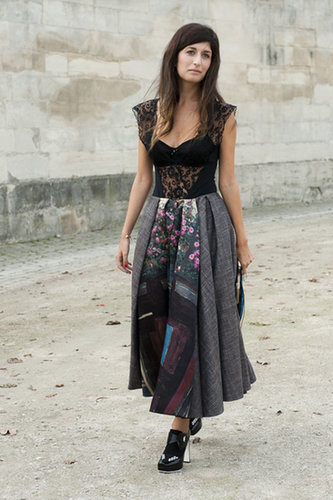 A sweet-cum-sexy mixed-media dress.
A sweet-cum-sexy mixed-media dress.