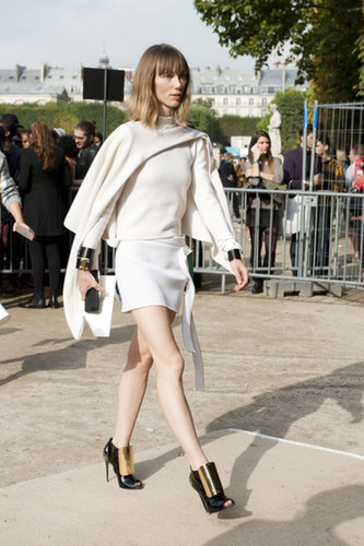 Anya Ziourova commanded attention in all-white and gold.
Anya Ziourova commanded attention in all-white and gold.