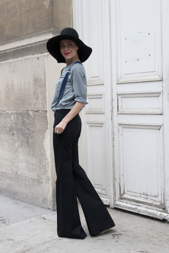Ulyana Sergeenko added interest with a floppy hat — and mastered the street style pose.
Ulyana Sergeenko added interest with a floppy hat — and mastered the street style pose.