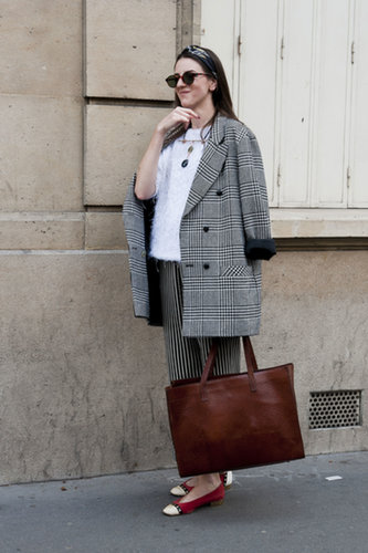 Mixing up stripes and plaid — and a little texture.
Mixing up stripes and plaid — and a little texture.