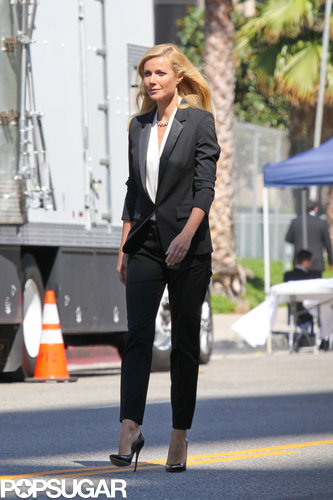 Gwyneth Paltrow shot an ad campaign for Hugo Boss in LA on Monday.
Gwyneth Paltrow shot an ad campaign for Hugo Boss in LA on Monday.