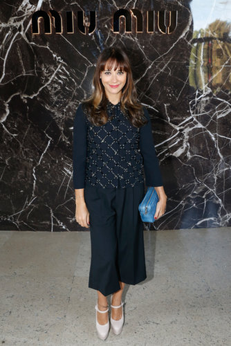 Rashida Jones attended the Miu Miu show on Wednesday.
Rashida Jones attended the Miu Miu show on Wednesday.