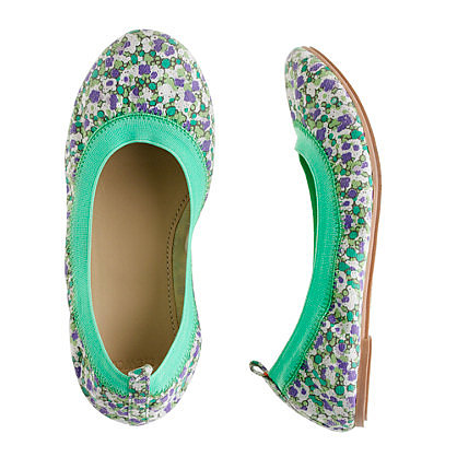 J.Crew Girls Mila Printed Ballet Flats J.Crew Girls Mila Printed Ballet Flats