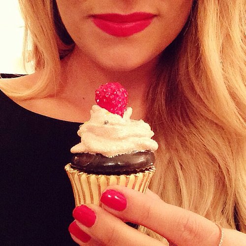 Lauren Conrad matched her manicure and her lips to her cupcake.
Source: Instagram user laurenconrad
Lauren Conrad matched her manicure and her lips to her cupcake.
Source: Instagram user laurenconrad