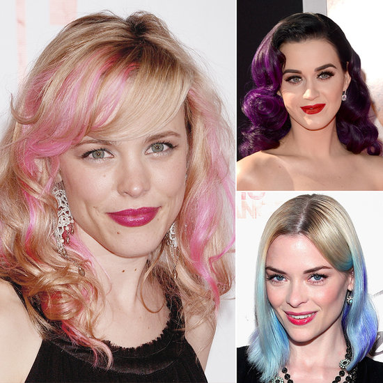 The Future's Bright: Celebrities With Colored Streaks, Dip Dyes, and Pastel Hair The Future's Bright: Celebrities With Colored Streaks, Dip Dyes, and Pastel Hair