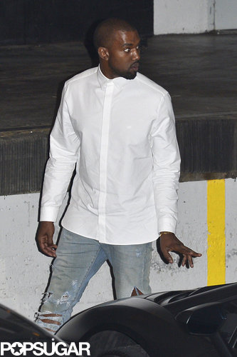 Kim Kardashian and Kanye West Arrive at the Opera by Black Lamborghini Kim Kardashian and Kanye West Arrive at the Opera by Black Lamborghini