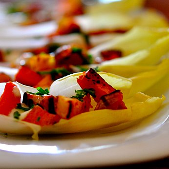 Endive Spears With Sweet Potato and Bacon Endive Spears With Sweet Potato and Bacon