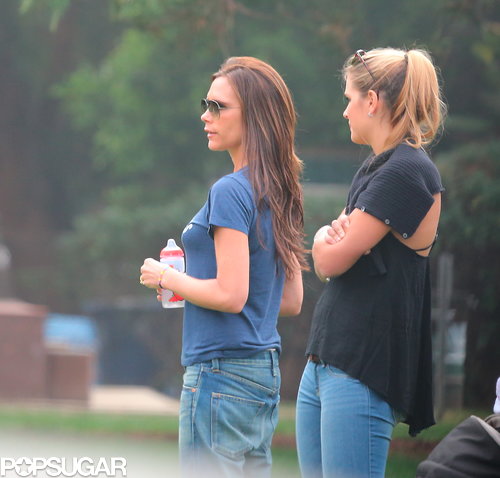 Victoria Beckham kept things casual for a family trip to watch Harper's soccer game.
Victoria Beckham kept things casual for a family trip to watch Harper's soccer game.