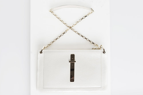 Attraction Patent Shoulder Bag in Cream ($1,795)
Photo courtesy of Tamara Mellon
Attraction Patent Shoulder Bag in Cream ($1,795)
Photo courtesy of Tamara Mellon