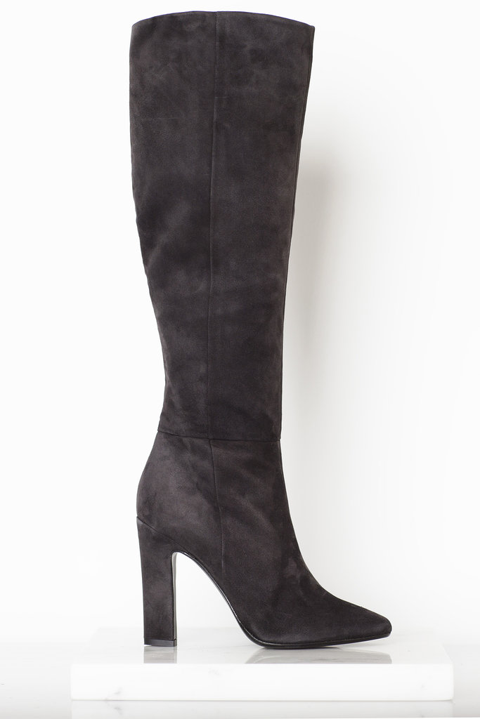 Why Not Suede Knee High Boot in Grey ($1,295)
Photo courtesy of Tamara Mellon
Why Not Suede Knee High Boot in Grey ($1,295)
Photo courtesy of Tamara Mellon