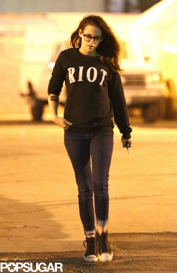 Kristen Stewart went to a pumpkin patch in LA.
Kristen Stewart went to a pumpkin patch in LA.