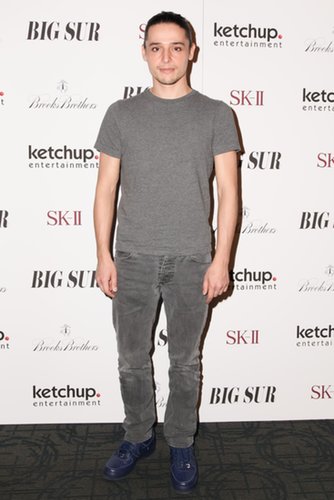 Olivier Theyskens set off his gray separates with blue lace-ups at the Brooks Brothers Big Sur screening.
Olivier Theyskens set off his gray separates with blue lace-ups at the Brooks Brothers Big Sur screening.