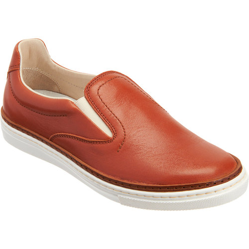 If you like your footwear done in buttery leather, Maison Martin Margiela is taking care of you. Its sneaker ($595) looks leather-like but weekend-ready.
If you like your footwear done in buttery leather, Maison Martin Margiela is taking care of you. Its sneaker ($595) looks leather-like but weekend-ready.