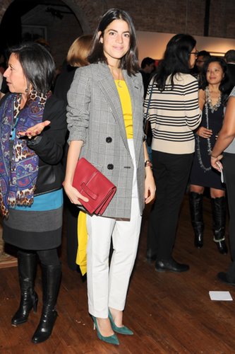A brightly accented Leandra Medine joined Artwalk for a benefit at 82 Mercer.
A brightly accented Leandra Medine joined Artwalk for a benefit at 82 Mercer.