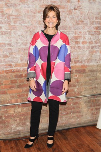 Lisa Perry joined Artwalk in a polka-dot coat.
Lisa Perry joined Artwalk in a polka-dot coat.