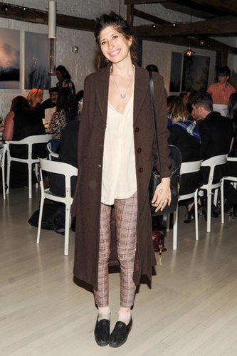 Pamela Love layered autumnal separates at ABC Kitchen for the Lexus bash.
Pamela Love layered autumnal separates at ABC Kitchen for the Lexus bash.