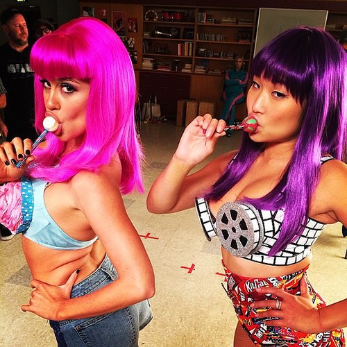 Becca Tobin and Jenna Ushkowitz pulled out their best Katy Perry impressions for an upcoming episode of Glee.
Source: Instagram user chordover
Becca Tobin and Jenna Ushkowitz pulled out their best Katy Perry impressions for an upcoming episode of Glee.
Source: Instagram user chordover