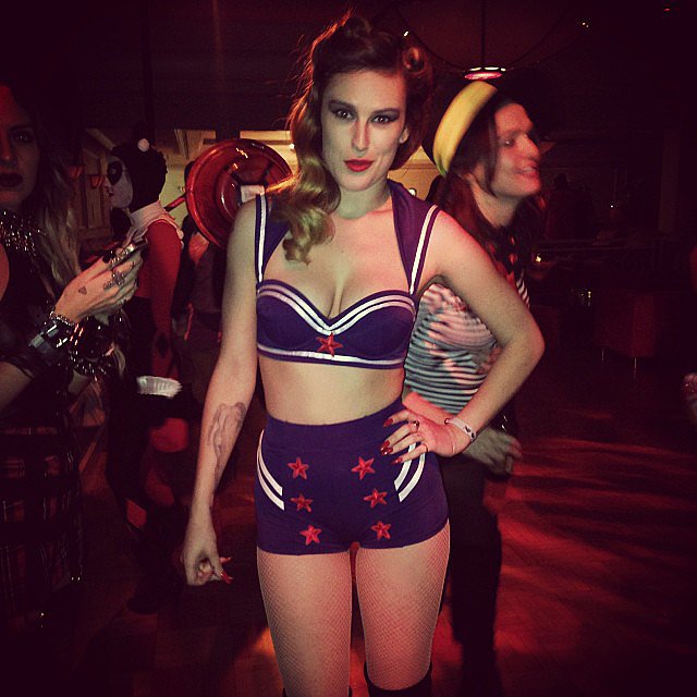 Rumer Willis set sail as a sexy sailor girl for Halloween.
Source: Instagram user ruelerue
Rumer Willis set sail as a sexy sailor girl for Halloween.
Source: Instagram user ruelerue
