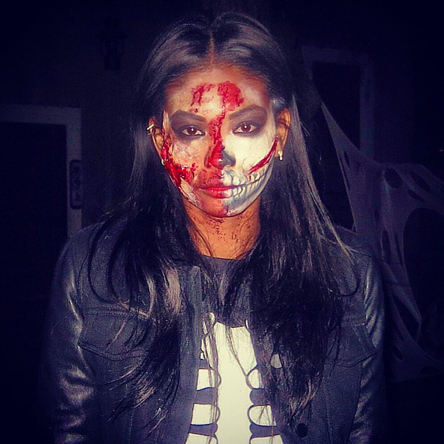 Chanel Iman sported scary makeup.
Source: Instagram user chaneliman
Chanel Iman sported scary makeup.
Source: Instagram user chaneliman
