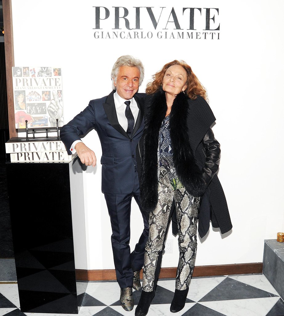 A snakeskin-clad Diane von Furstenberg joined Giancarlo Giammetti at W's book party for Private.
A snakeskin-clad Diane von Furstenberg joined Giancarlo Giammetti at W's book party for Private.