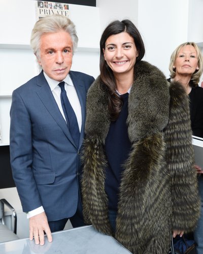 Giancarlo Giammetti and Giovanna Battaglia at the Gagosian Shop fete for Private.
Giancarlo Giammetti and Giovanna Battaglia at the Gagosian Shop fete for Private.