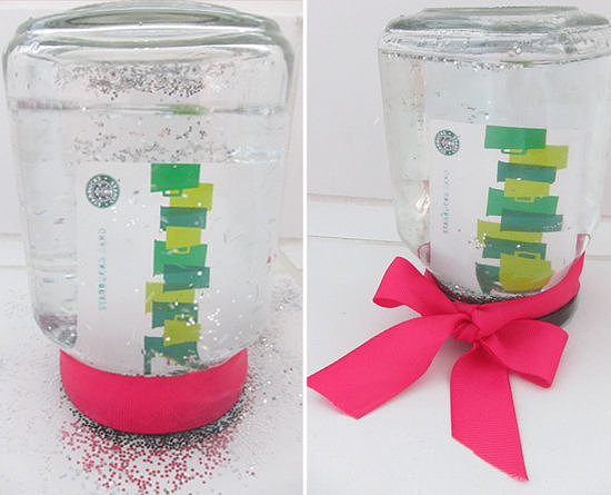 Gift Card Snow Globe Gift Card Snow Globe