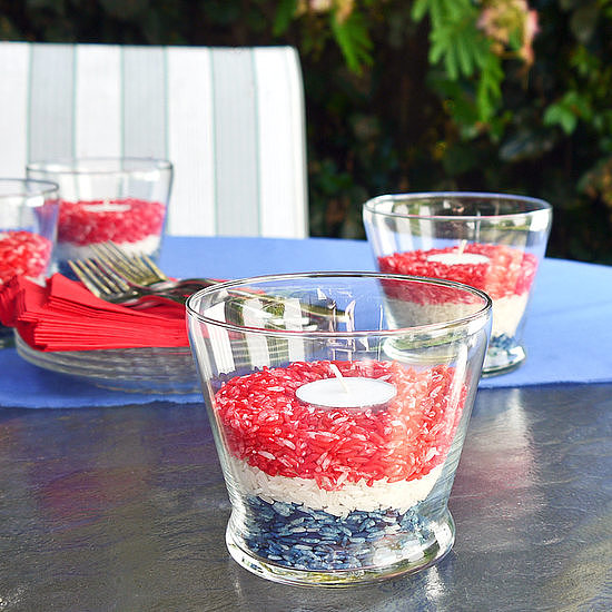 Dyed Rice Candleholders Dyed Rice Candleholders