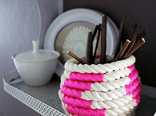 Neon Rope Basket Neon Rope Basket
