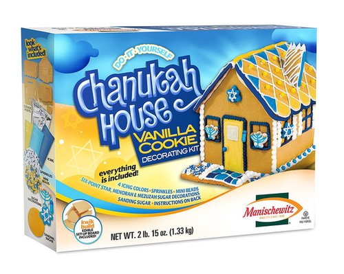Manischewitz Do-It-Yourself Chanukah House Vanilla Cookie Decorating Kit Manischewitz Do-It-Yourself Chanukah House Vanilla Cookie Decorating Kit