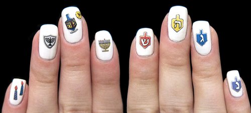 Midrash Manicures Hanukkah Nail Decals Midrash Manicures Hanukkah Nail Decals